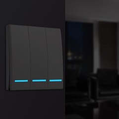 86-Type Wireless Switch RF 433MHz Wall Panel for LED Fluorescent Lamps
