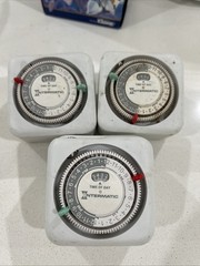 Intermatic TN111 15A Heavy Duty 24-hour Plug-In Lamp Or Appliance Timer Set Of 3