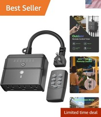 Effortless Outdoor Lighting Control – 100 ft Range Timer with Remote Access