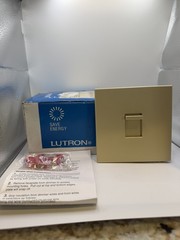 Lutron Nova N-2000-IV Pole Slide Dimmer, light yellowing