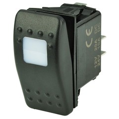 BEP SPST Contura Switch – 1-Amber LED – OFF/ON