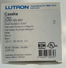 Lutron Caseta Smart Claro Accessory Switch CASETA CLARO 3 Pack -WHITE SMART