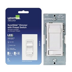 New Best SureSlide LED Advanced Dimmer Switch for 150W Dimmable LED, Halogen and
