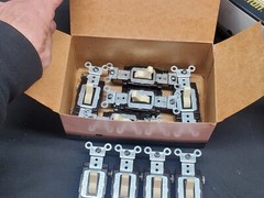 Box of 9 Leviton CS120-2I 20A 120/277V Commercial Single Pole Switch