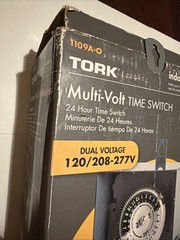 TORK 1109A-O 120-277V 40A Multi-Volt Mechanical Lighting Switch Timer