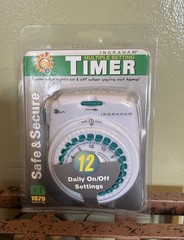 Ingraham Multiple Setting Timer Indoor 12 On Off Settings 1875W 15 Amps