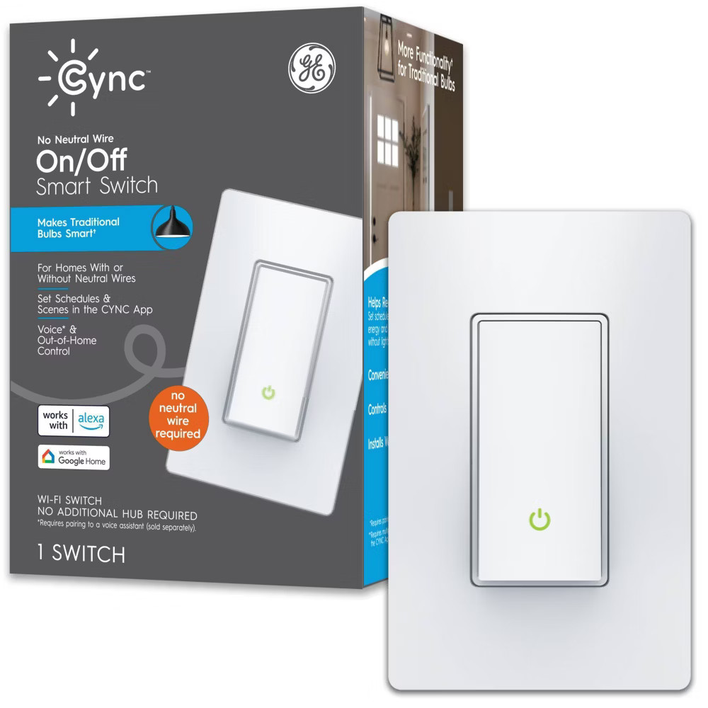 GE Household Lighting Cync 3-Wire On/Off Switch Paddle