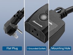 DEWENWILS Outdoor Light Dimmer Switch Plug-in 150W LED 300W Tungsten Remote
