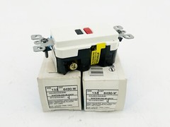 New Lot of 2 Leviton 6490-W Faceless Switch White 125V 20A