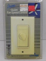 NEW Leviton 6619 White Colored – Decora Quiet Fan Speed Control
