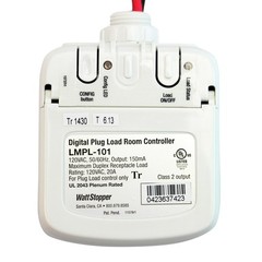 LMPL-101 Digital Plug Load Room Controller 120V RJ-45 DLM Device On/Off, White