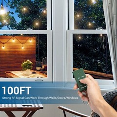 DEWENWILS Outdoor Power Stake Timer 6 Grounded Outlets 6FT Cord, Photocell