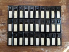 30 pcs. vintage door bell black bakelite push-buttons