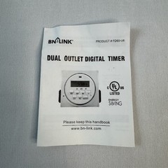 SET OF 2 BN-LINK 7 DAY HEAVY-DUTY DIGITAL PROGRAMMABLE TIMERS FD60-U6