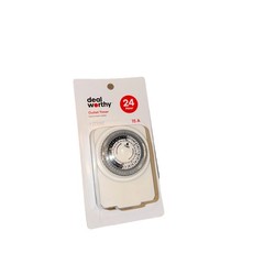 Intertek Dual Outlet 24-Hr Timer 2 Polarized Outlets 125V 15A White NEW