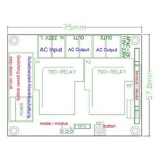 Wireless Remote Control High Power AC 110V/220V Switch 30A Controller Relay