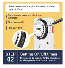 iPower 24 Hour Plug-in Mechanical Timer NEW