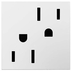Legrand adorne 15A Outlet, 12 – Pack, Gloss White Finish, ARTR152W4-12PK