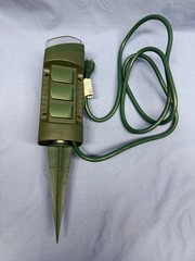 Outdoor Power Stake Timer 6 Outlets Photocell 2/4/6/8 Hour Green Timer 6ft cord