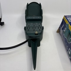 Woods 6-Outlet Power Stake w/Built In Timer Flip Cover 24 Hour ON/OFF Cycles