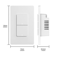 1-Matter WiFi Glass Switch Wall Touch Light Switch Glass Panel APP Wireless