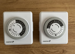 Fosmon Indoor 24 Hour Mechanical Outlet Timer With 2-Outlets 2 Pack NEW