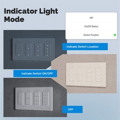1-Matter WiFi Glass Switch Wall Touch Light Switch Glass Panel APP Wireless