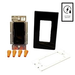 Leviton VZM10-1LE Black Vizia Light Dimmer Switch 1000VA Magnetic Low Voltage