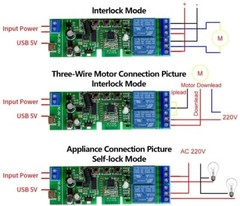 Inching 12V 2 Channel Zigbee Wireless switch Module Work with SmartThings Alexa