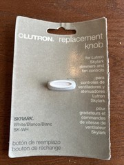 Lutron Skylark Dimmer Replacement Knob SK-WH White 1 Pack