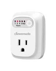 DEWENWILS Timers for Electrical Outlets,125V/15A/1000W Auto Shut Off Safety