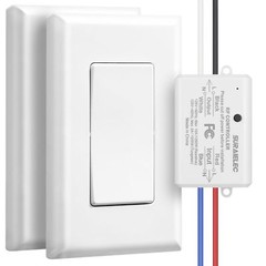 3 Way Wireless Light Switch No Wiring No Wifi 100ft Rf Range Preprogrammed Expan