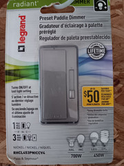 Legrand Radiant RHCL453PNICCV4 Dimmer LED Light Switch Dimmable Nickel