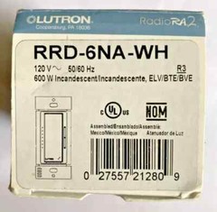 Lutron RRD-6NA-WH RadioRA 2 ELV Wireless Dimmer NEW