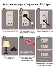 Clapper The Original Home Automation Sound Activated Device On/Off Light Switch