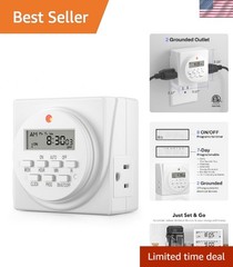 Versatile and Safe Indoor Digital Timer Outlet for Home Efficiency and Savings