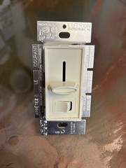 LUTRON SKYLARK S-603P-AL 3-Way 600W Preset Dimmer with On/Off