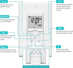 7 Day Programmable in-Wall Timer Switch for Lights, Digital Light Switch Time…