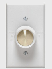 LEVITON White Metal ROTARY FAN CONTROL Paddle Fans 5 Amp 120 Volt 06616-00W