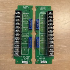 Vantage VDB-0179 & VDB-0180, AC Power Terminal Boards Loads 1-8 PreOwned