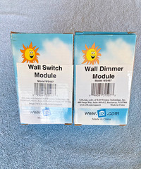 Lot of 2 X10 WS467 Wall Switch Modules: 120V, 500W, Incandescent Only