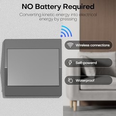 Kinetic Remote Wall Light Switch No Battery