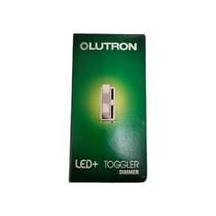 LUTRON WHITE TGCL-153PR-WH TOGGLER DIMMER SWITCH LED 150 W SINGLE POLE 3 WAY