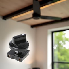 Fan Rotary Switch Black 4 Position 3 Speed Button Fan Speed Governor