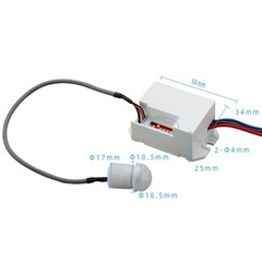 Reliable Electric Relay Body Motion Sensor for Lamp Control Easy Installation