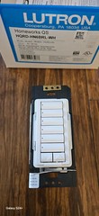 LUTRON HOMEWORKS – HQRD-HN6BRL-WH – Hybrid 120v Dimming Keypad – QS/QSX – NEW