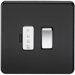 Knightsbridge SF6300MB – 13A Screwless Switched Fused Spur Unit – Matt Black