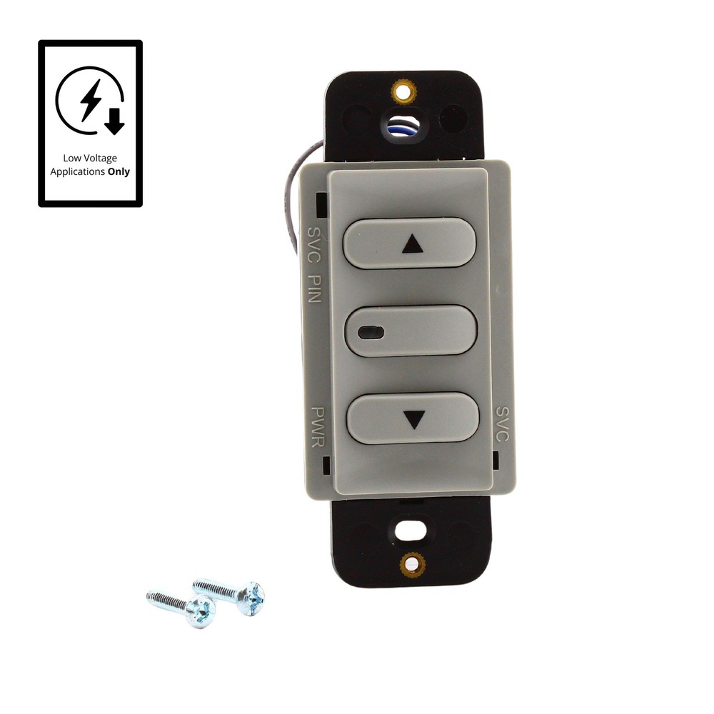Hubbell Gray Low Voltage Dimmer Switch 0-10V Latching/Auto ON DSL010GY