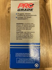 Leviton Pro-Grade Combination (Two) Single Pole Switches, No 5224-15P. NEW