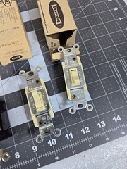 Vintage Lot of 3 Leviton toggle light switches